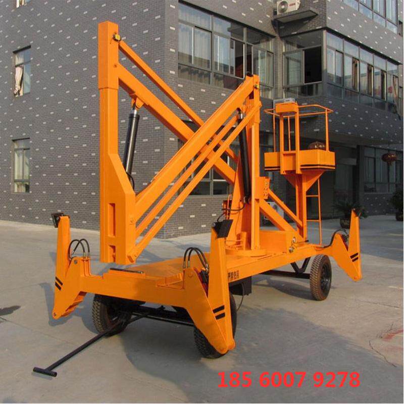 The Longbo Mobile Tramarm Type Lift Electric hydraulic platform site with small den high car self-propelled high-altitude equipment