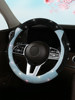 New Cat-Themed Full Diamond Car Steering Wheel Cover for Women, Suitable for All Seasons, Crystal Sparkling Diamond Anti-Slip Summer Handlebar Cover