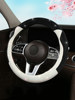 New Cat-Themed Full Diamond Car Steering Wheel Cover for Women, Suitable for All Seasons, Crystal Sparkling Diamond Anti-Slip Summer Handlebar Cover