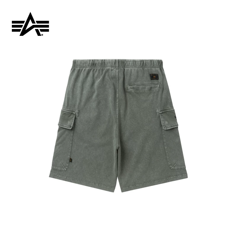 Alpha Industries Мужские американские потрепанные рабочие свободные шорты Лето Alpha