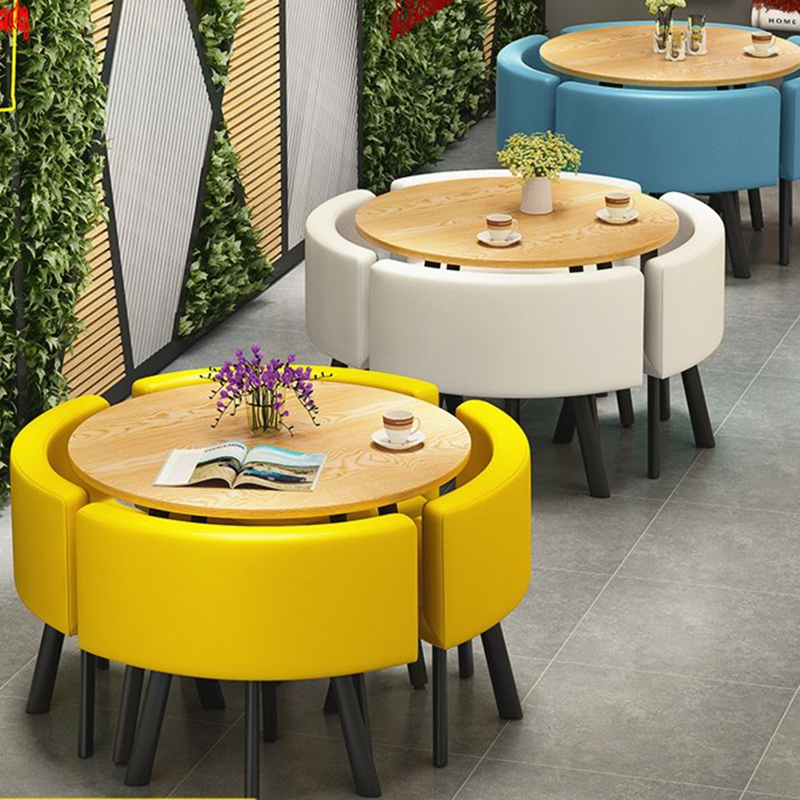 Meeting reception table Roundtable reading room to negotiate table psychological consultation table and chairgroup table beauty salon table table