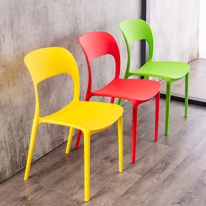 Full plastic student training chair Stacked Colorful Group Activities Chair Fashion Casual Education Institution Leaning Back Chair