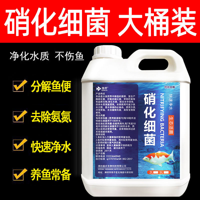 Fish Tank Water Purifier, Special Clarifying Agent, Water Stabilizer, Nitrifying Bacteria, Water Quality Cleaner, Fish Sterilizer