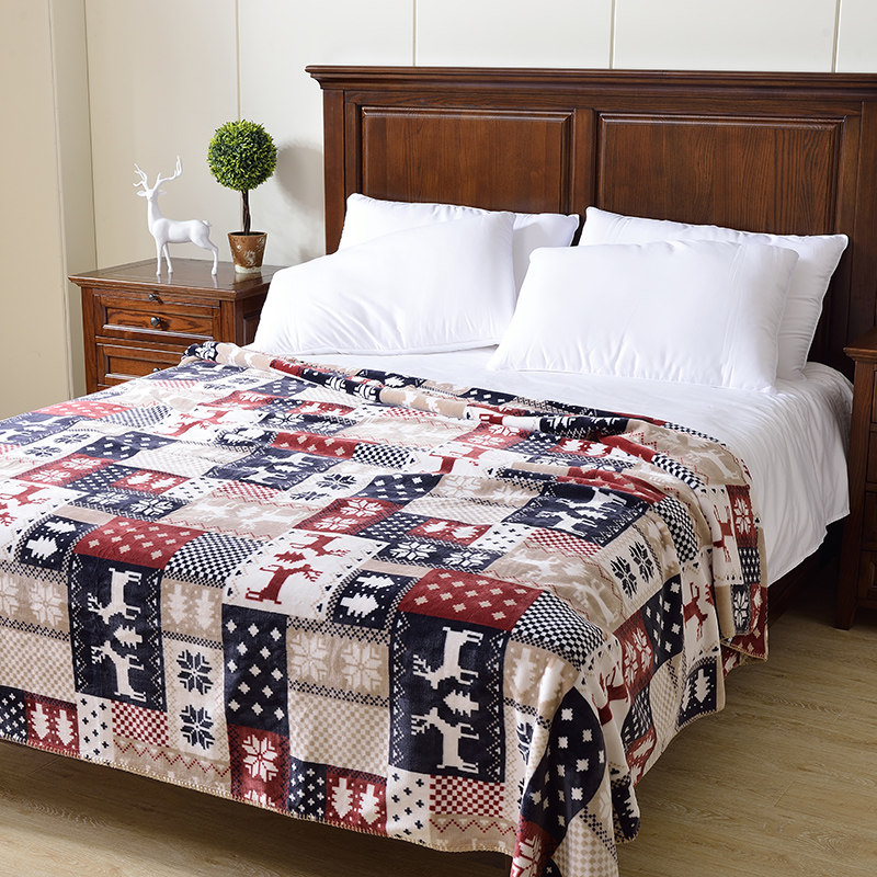 Lamb fleece blanket quilt sofa blanket blanket ins wind coral fleece blanket bed flannel sheet air conditioning blanket