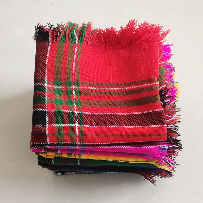 Headscarf Women's Baotou countryside Northeast China's old-style colorful large flower thickened elderly winter scarves red women old too