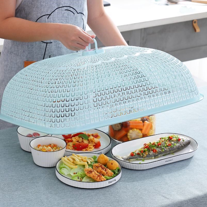 Vegetable cover round plastic upscale Large size widening European style Dining Hood Sub cover Hood Day Style Table Home Fly Prevention