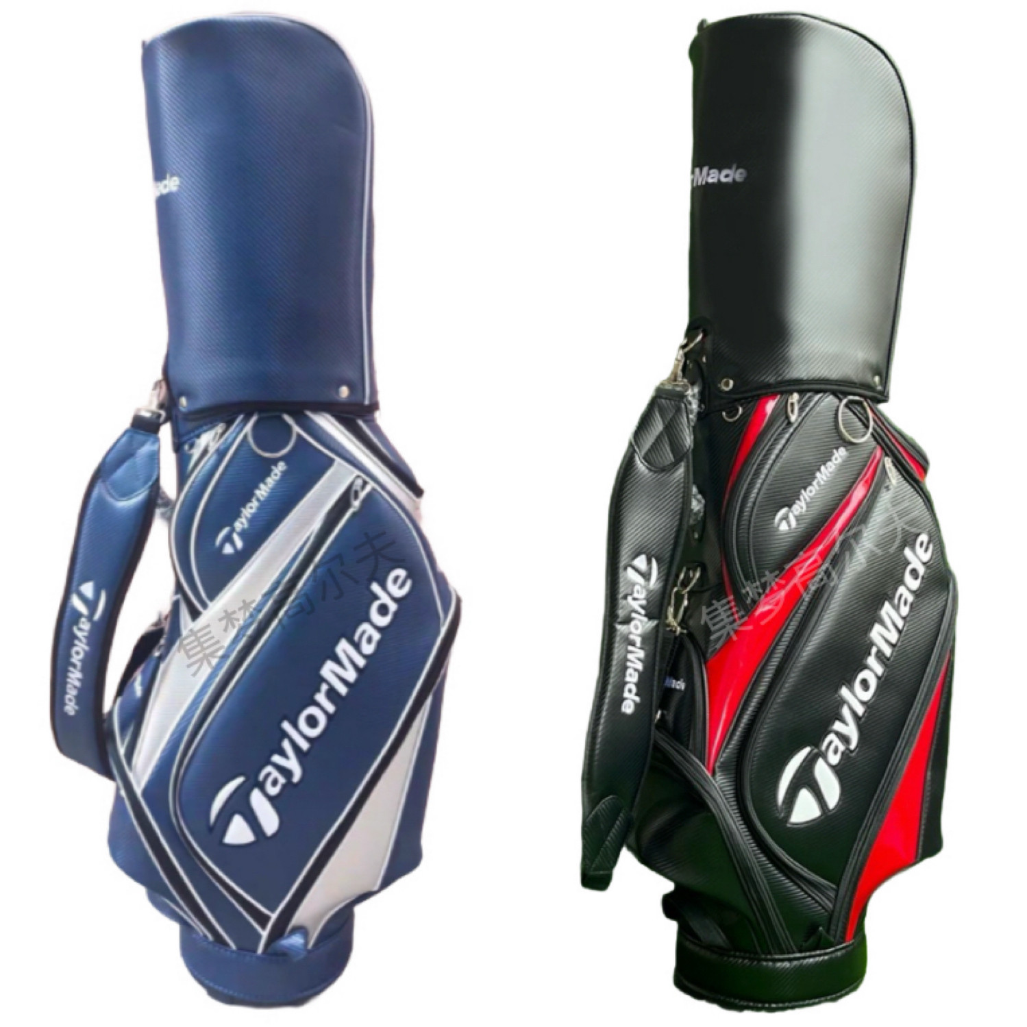 男女兼用ゴルフバッグ、軽量、高級PU生地、防水、標準ゴルフバッグ