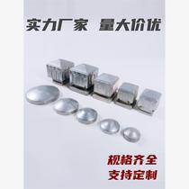 Square tube lotus cap cover railing column decorative cover fence column head wrought iron lotus column cap round cap column cap