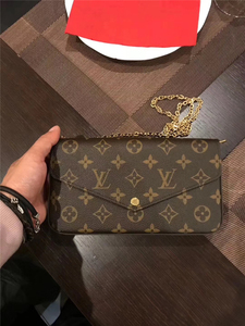 代购 LV/路易威登女包 POCHETTE FELICIE 三合一链条信封包M61276