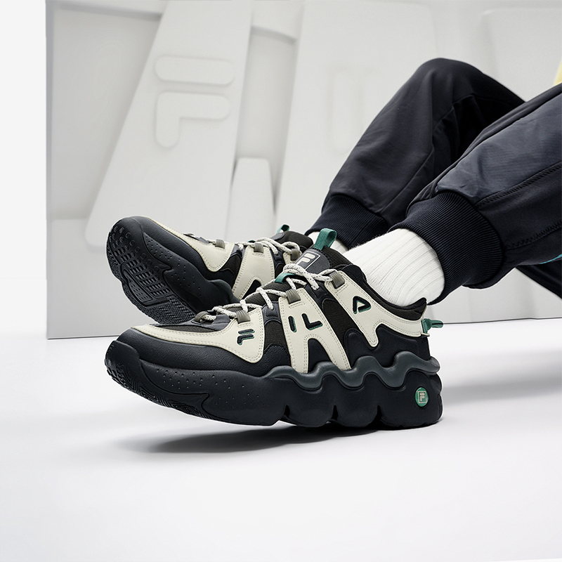 Fila Panini Official Basketball Shoes Men's Retro Sneakers Casual Dad Shoes Fashionable Basketball Shoes