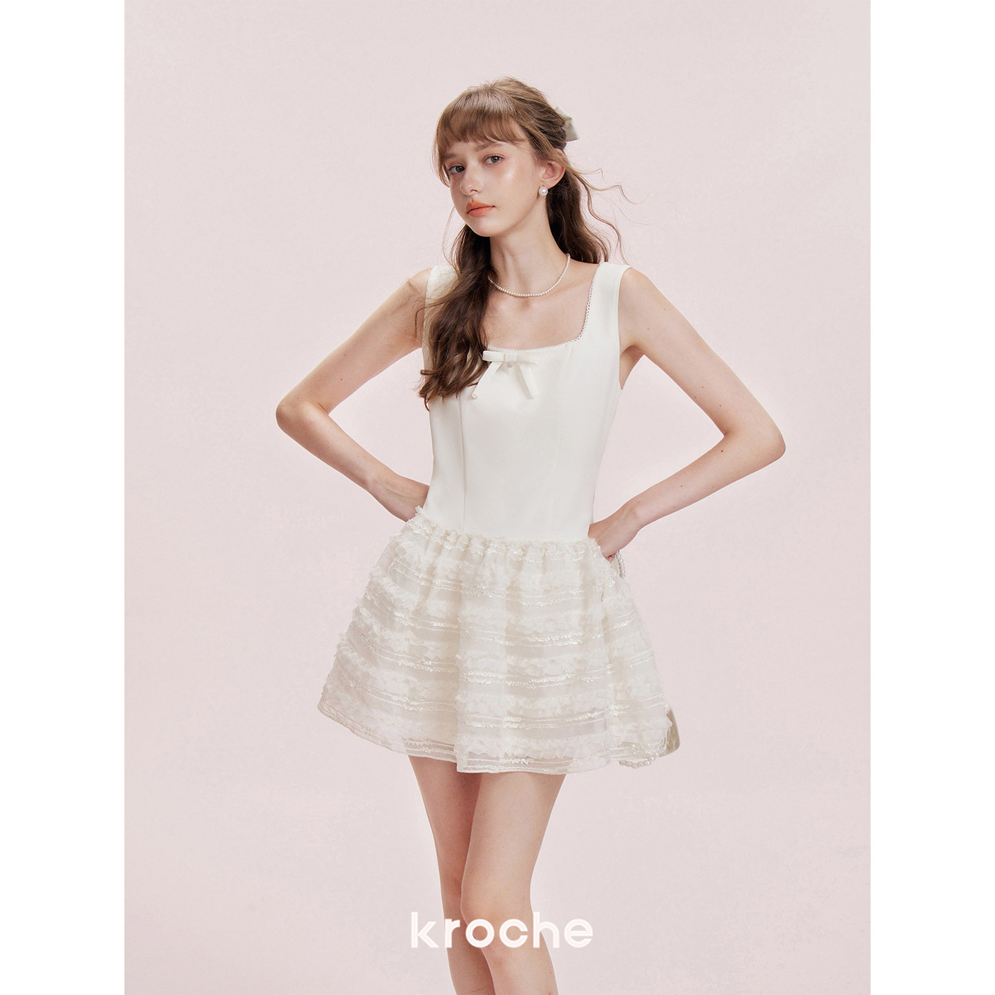 KROCHE ティアード ワンピース KR4132