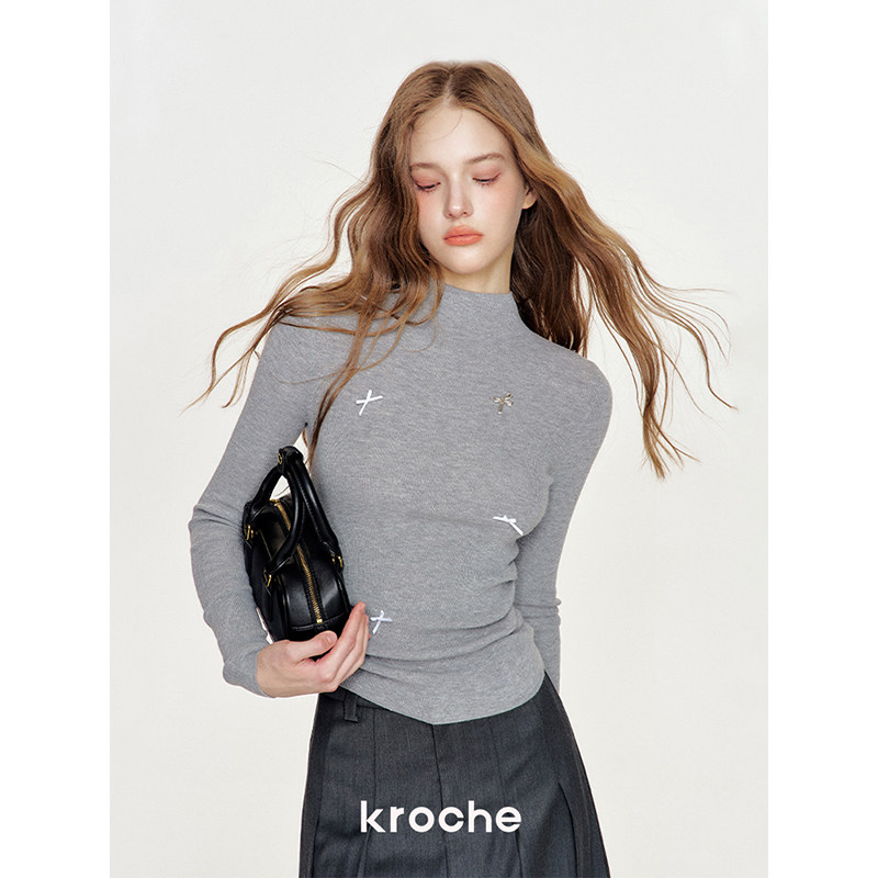 KROCHE リボン 長袖 ニット KB4414