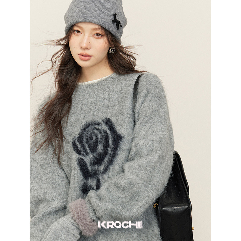 KROCHE ジャカード 配色 ニット KB3358
