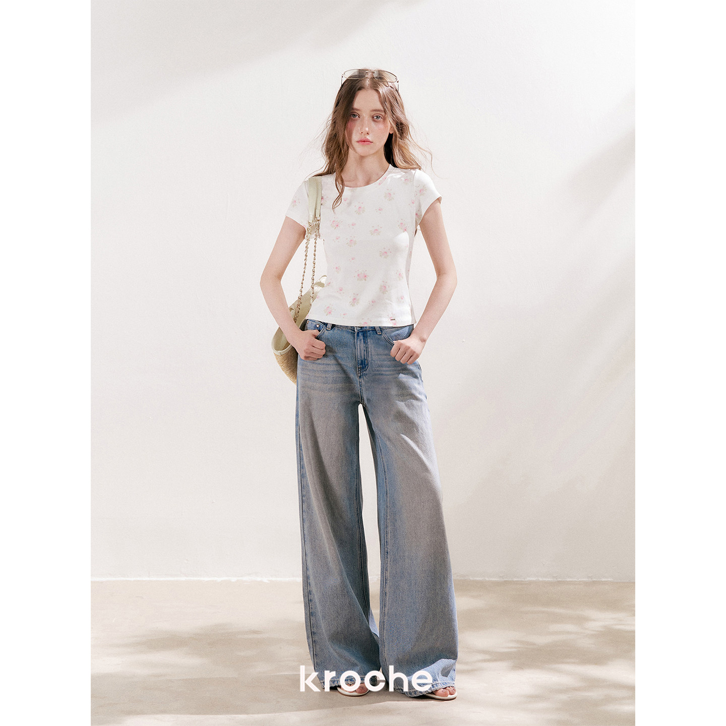 KROCHE プリント 半袖 Tシャツ KEC4086