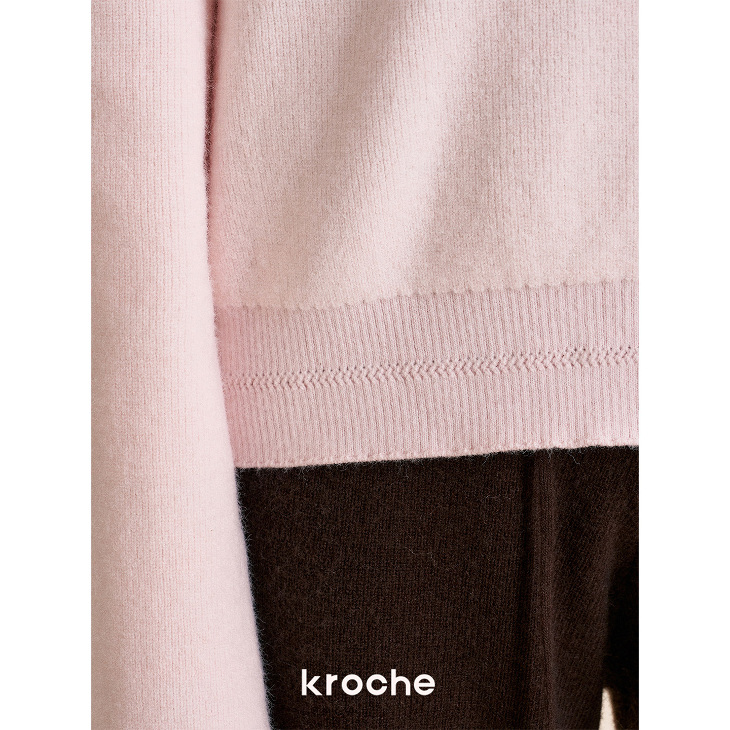KROCHE フード付き ワイド ニット