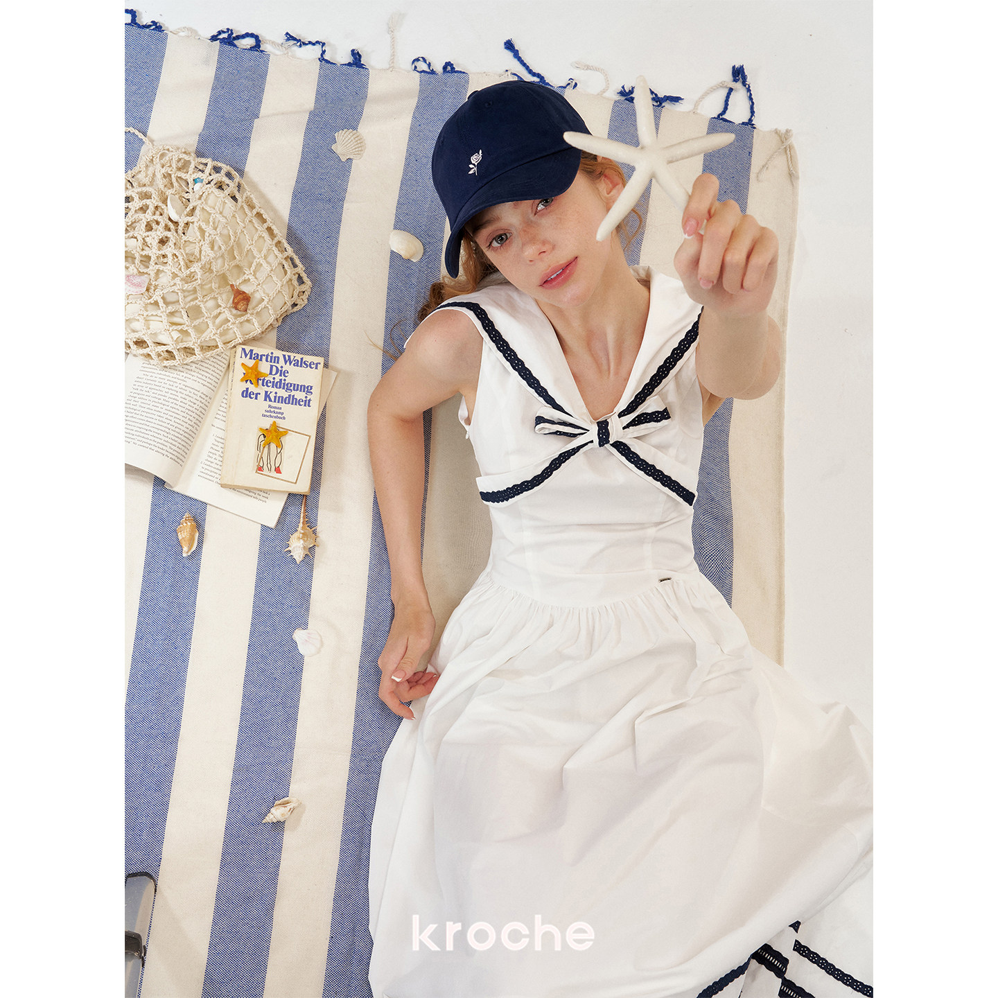 KROCHE 配色 ワンピース KR4030