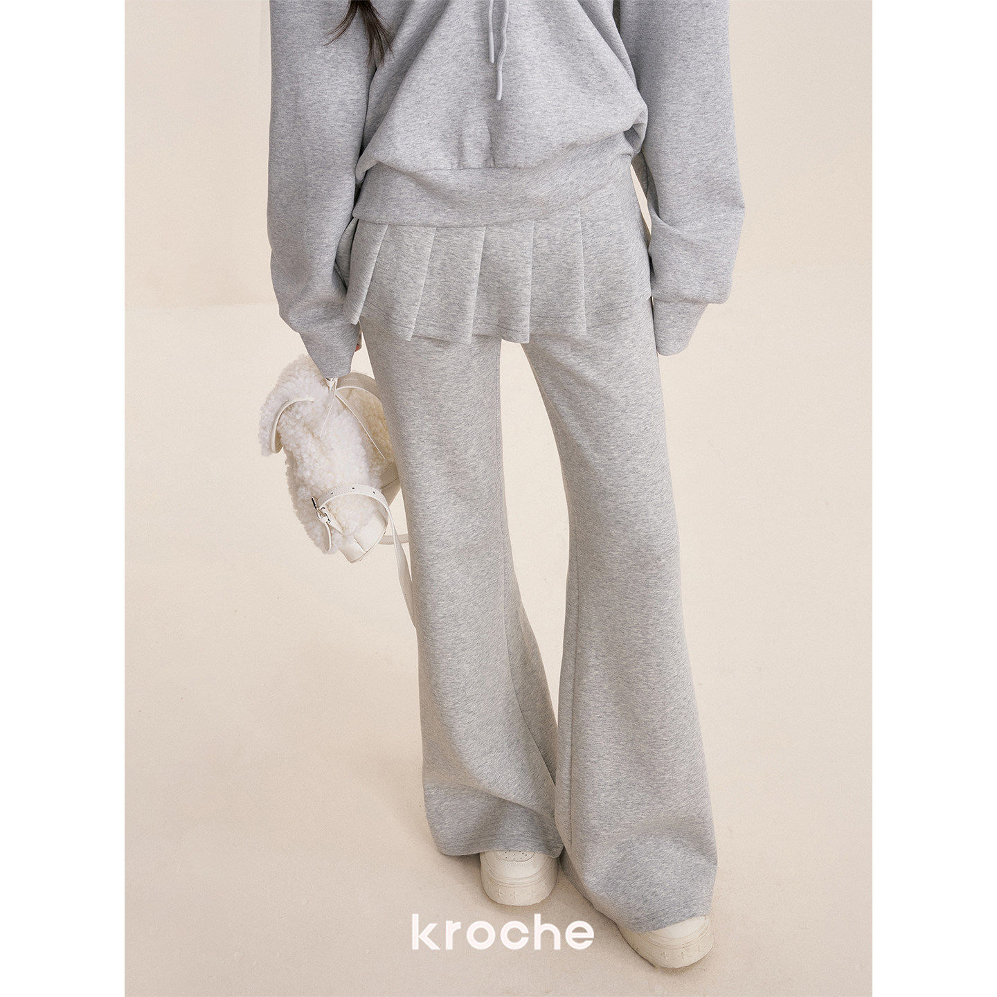 KROCHE プリーツ 重ね着風 パンツ KL7020