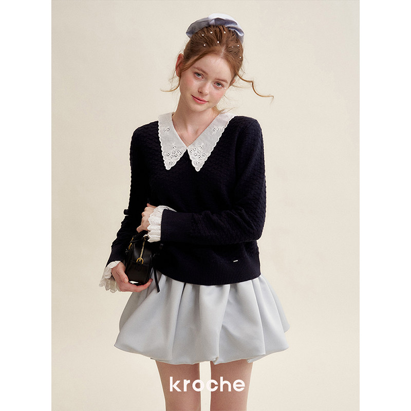 KROCHE ハイウエスト スカート KB5065