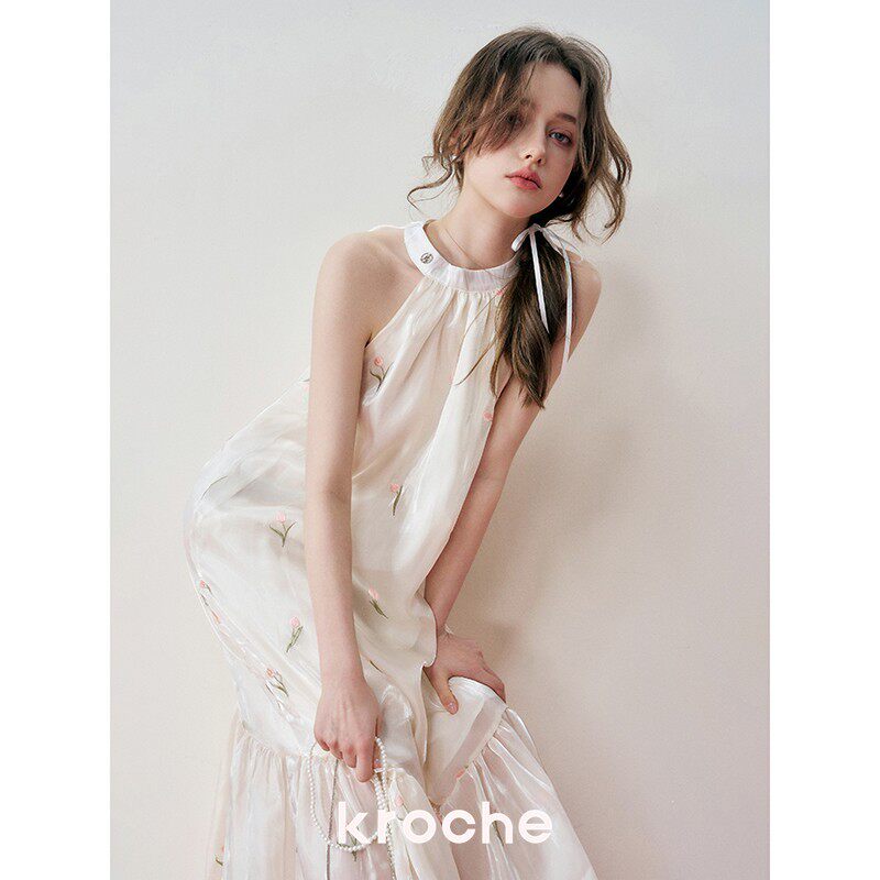 KROCHE ホルターネック ワンピース KB4153