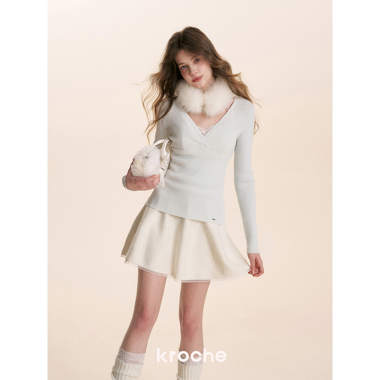 KROCHE レース スカート KDC4049