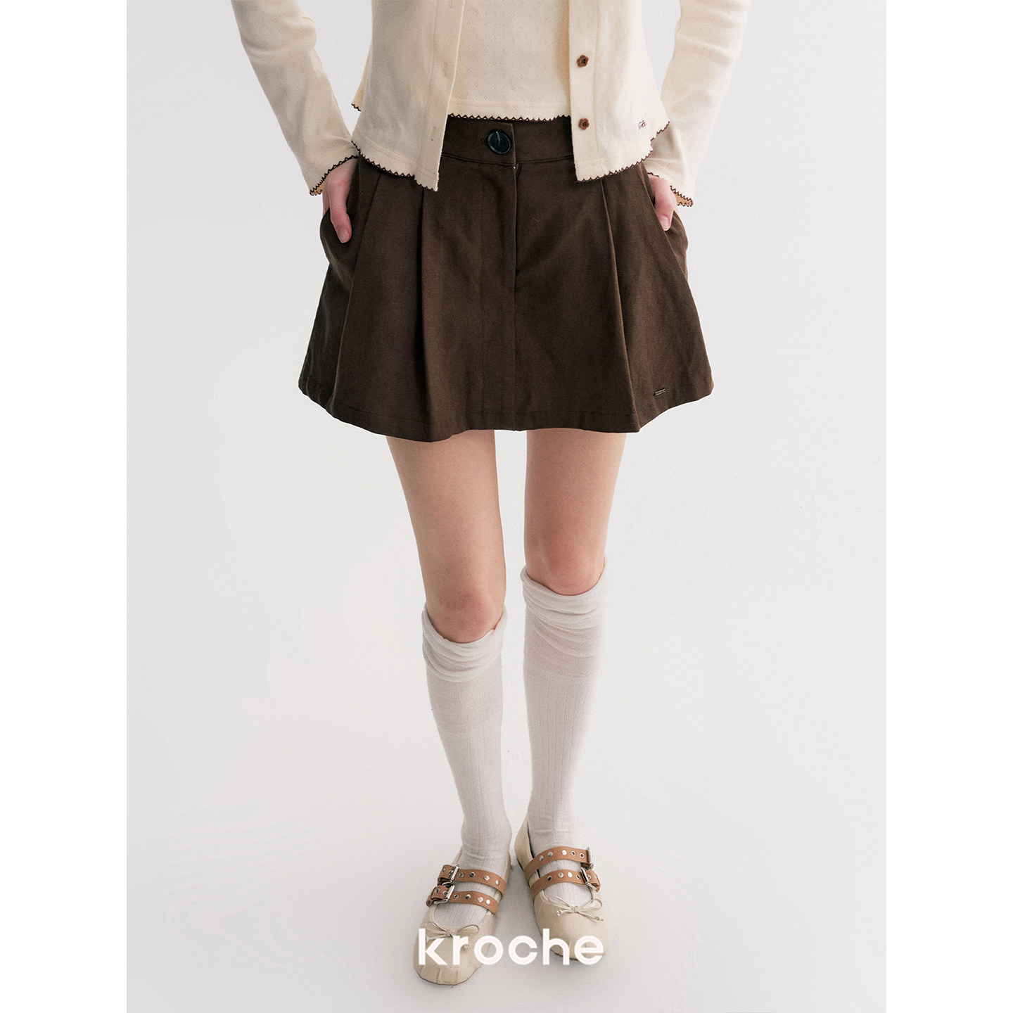 KROCHE ハイウエスト スカート KDC9024
