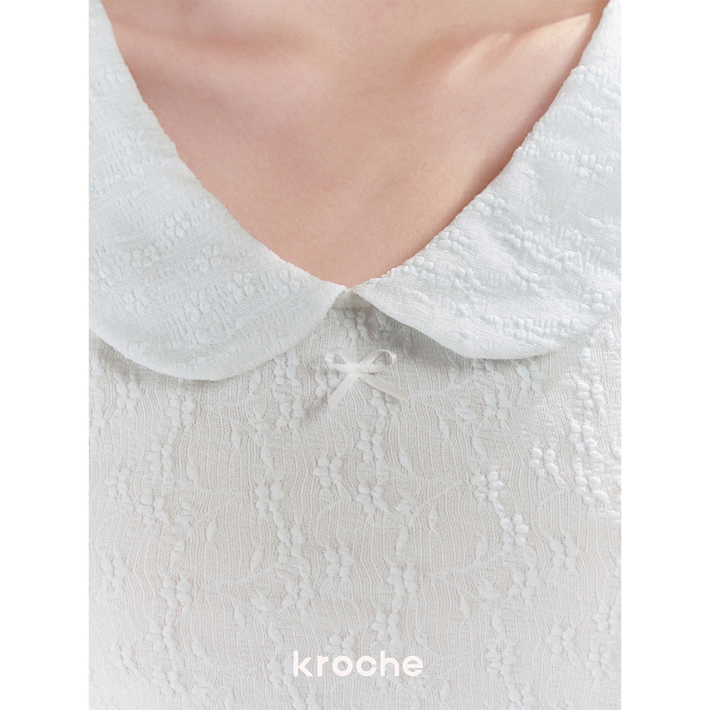 KROCHE リボン 半袖 Tシャツ KEC8090