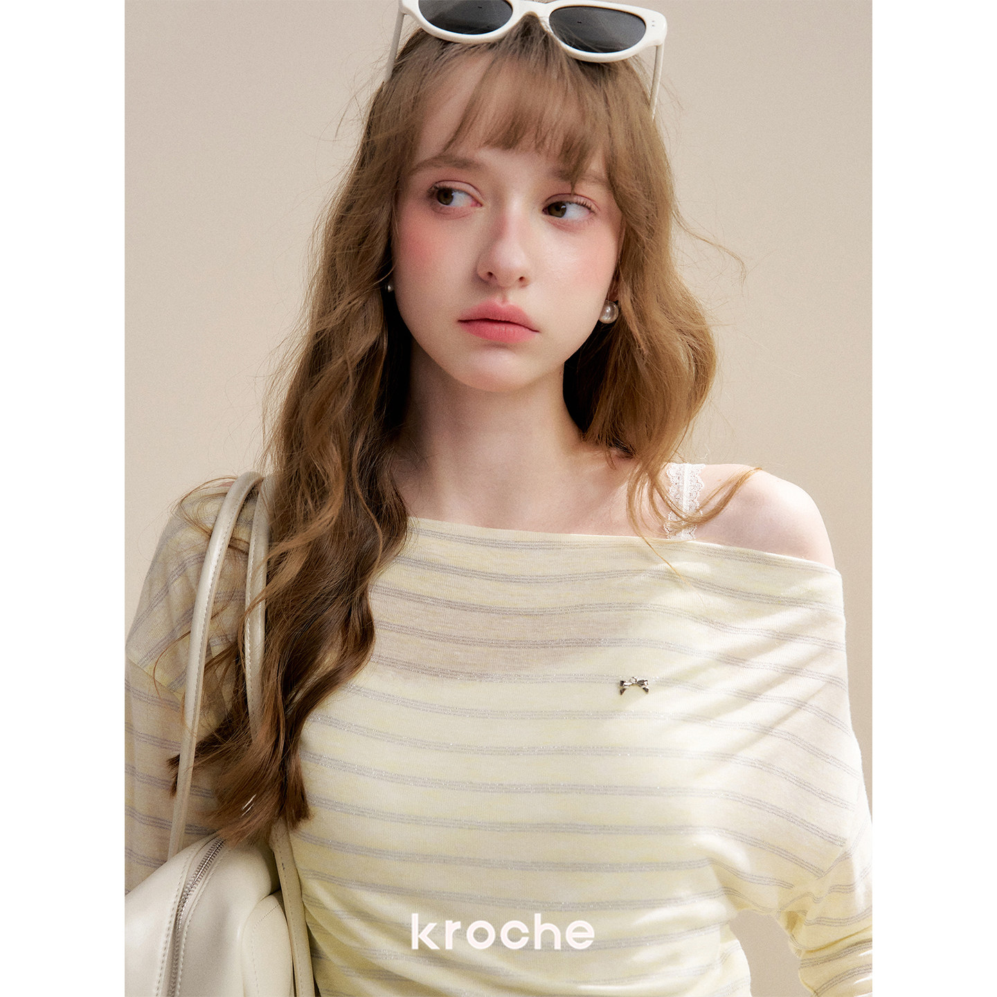 KROCHE ストライプ Tシャツ KE1052