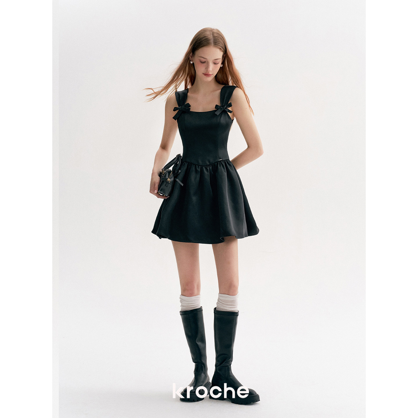 KROCHE リボン ワンピース KR5037