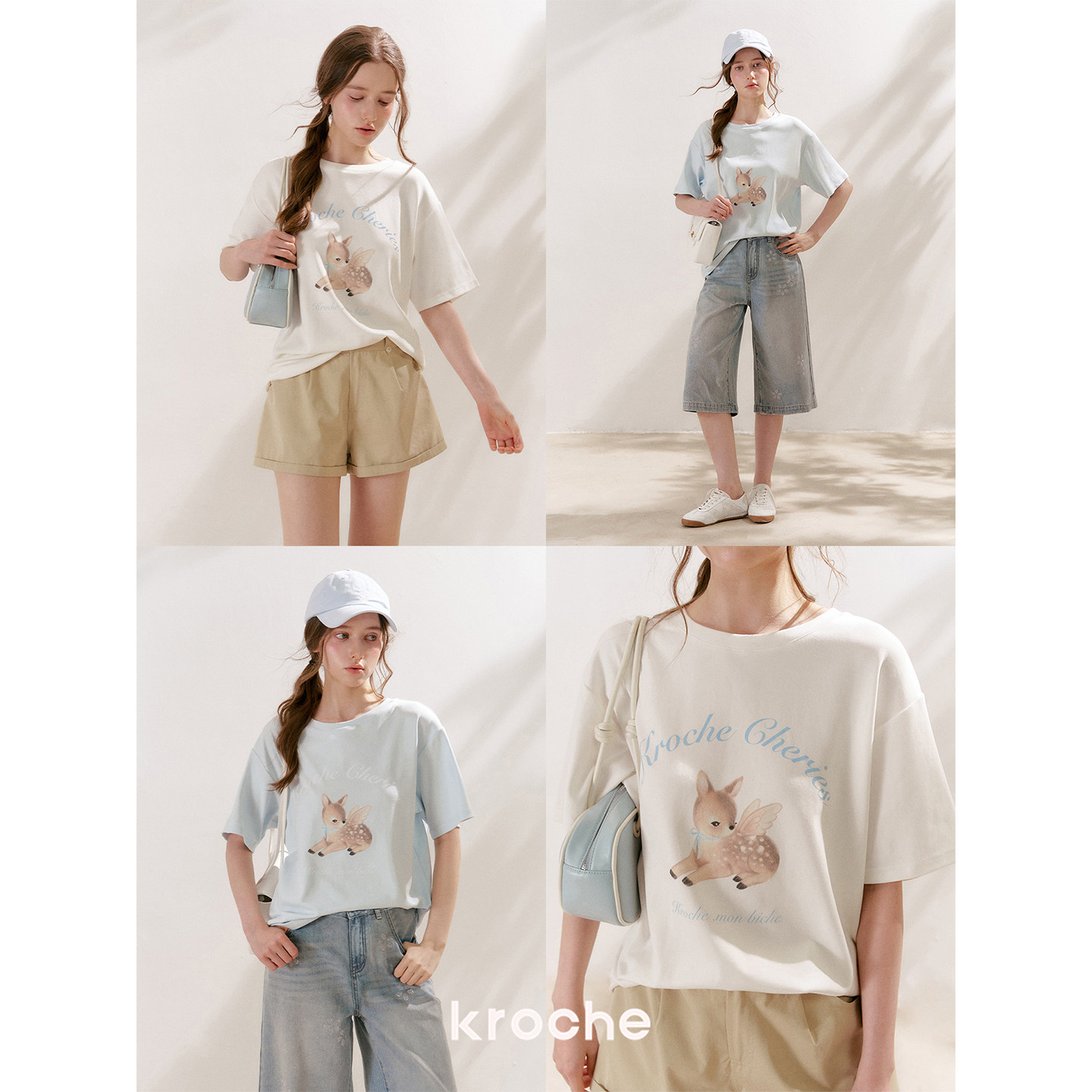KROCHE プリント 半袖 Tシャツ KEC8080