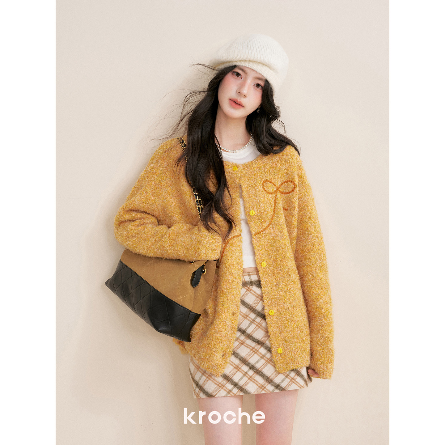 KROCHE チェック 配色 スカート KDC9033