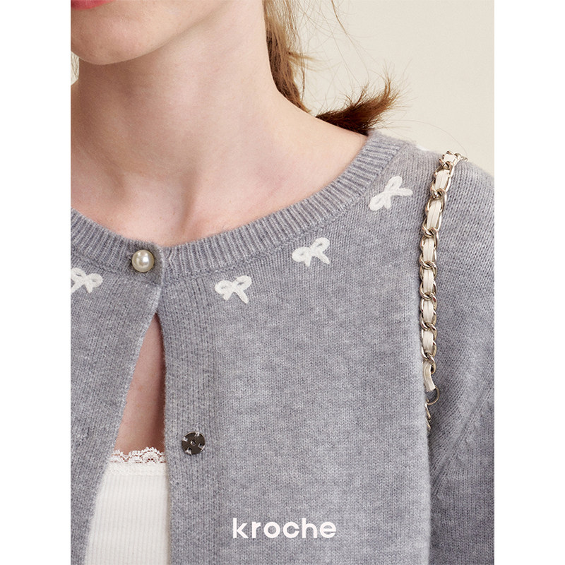 KROCHE 刺繍 配色 ニット KB5069