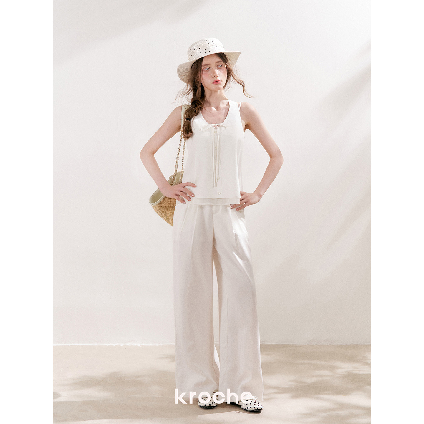 KROCHE ストレート パンツ KPK9072