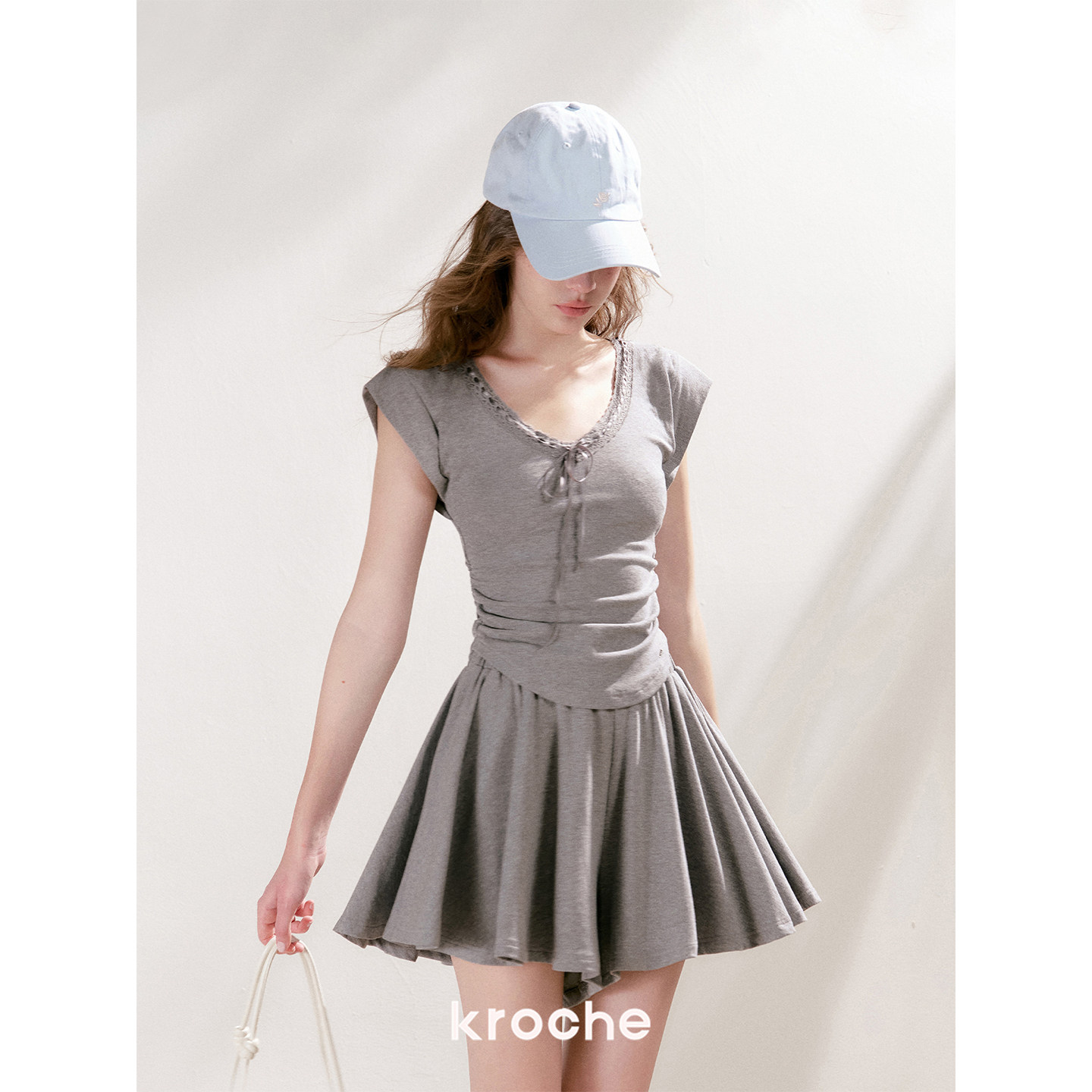 KROCHE レース ハイウエスト セットアップ KPK8077