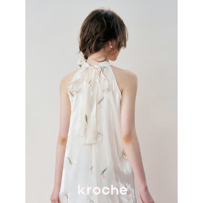 KROCHE ホルターネック ワンピース KB4153