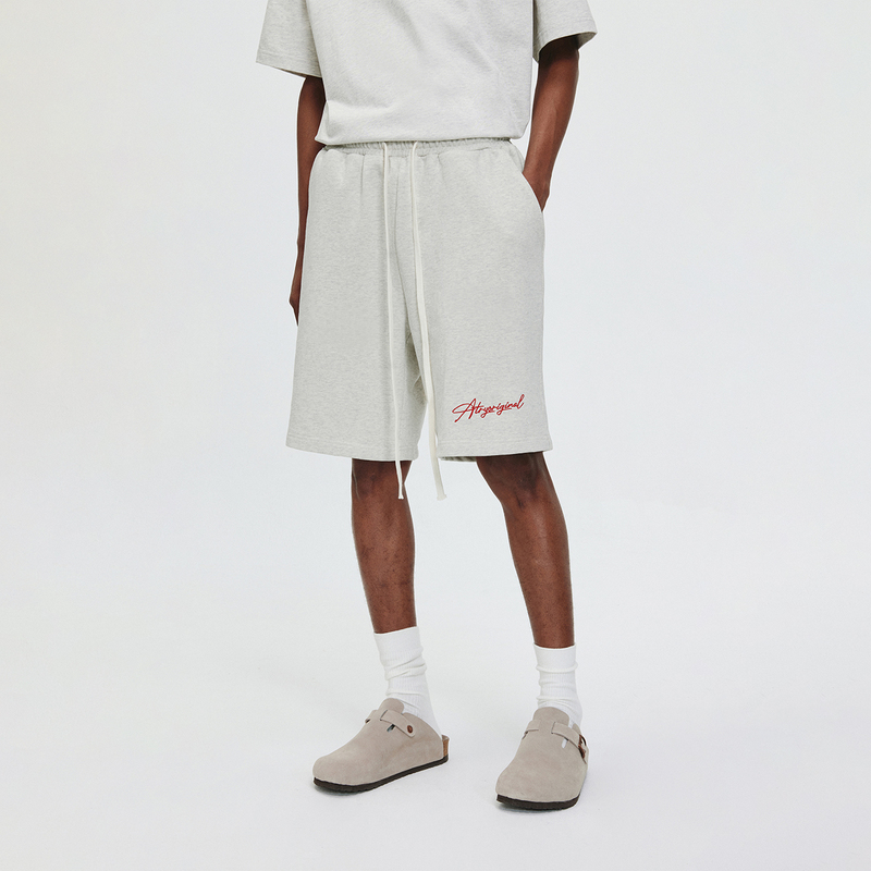 Atry Floral Embroidered Shorts for Men, New Summer Style, National Trendy Brand, American Style, Pure Cotton, Loose Casual Outdoor Sports Pants