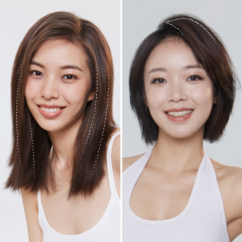 LUCY LEE 2mm Invisible Real Hair Extension Piece High Skull Top Replacement Wig Piece Increase Volume Fluffy Men and Women Available