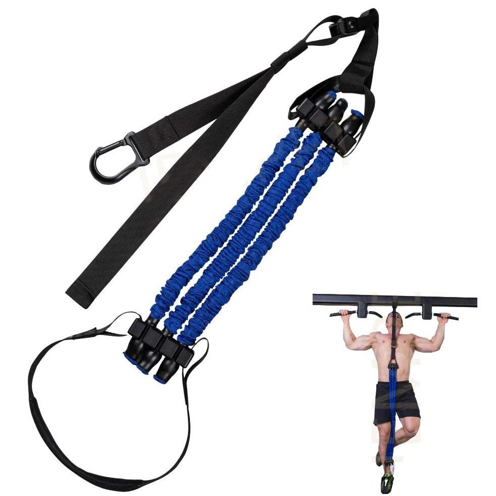Training assisted fitness leading body upward pull rope band instrumental single-lever equipment to assist elastic pull-force puller domestic resistance