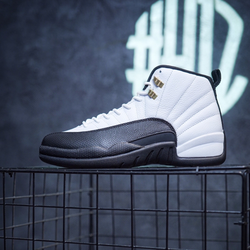 Aj12 Men's Shoes Black and White Gold Black Warrior White and Blue Cool Gray Sports Casual Basketball Warm Shoes