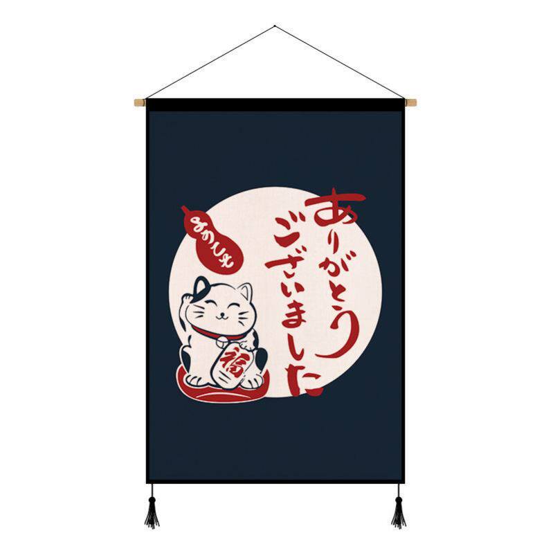 Rental House Wall wall Shelter Cloth Days Style Floating Painting Art Hanging Painting Background Decoration Painting Dining Room Bookcase Tapestry Tapestry