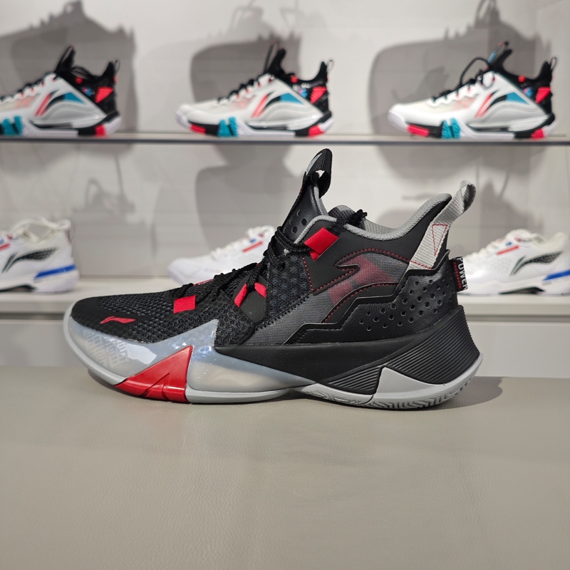 Li-Ning Basketball Shoes 2024 Summer New Model Men's Shock-Absorbing, Wear-Resistant, Breathable Basketball Court Shoes Abpu055