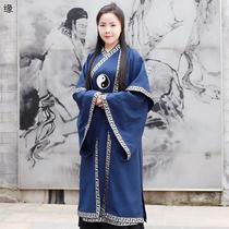 Wudang robes Taoist robes long coats Tai Chi suits womens two-piece set mens robes Taoist costumes robes and drapes