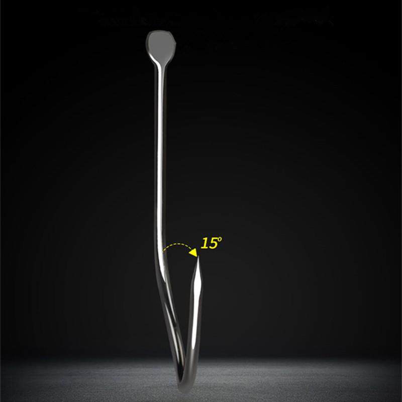 Wuhan Tianyuan Deng Gang large pill world fishhook in bulk with barbed sea fishing increases crooked mouth long handle anchor fishhook tube payment