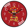 Chinese-Style Clock, Auspicious and Simple, Wall-Mounted, Silent, God of Wealth Series Clock, New Chinese-Style Living Room Cartoon Creative Wall Clock