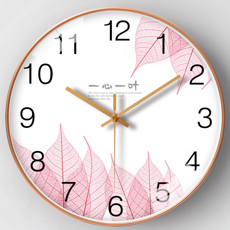 Modern Minimalist Clock Wall Clock Living Room Home Nordic Light Luxury Fashion Classroom Quartz Wall Clock Silent Bedroom Clock