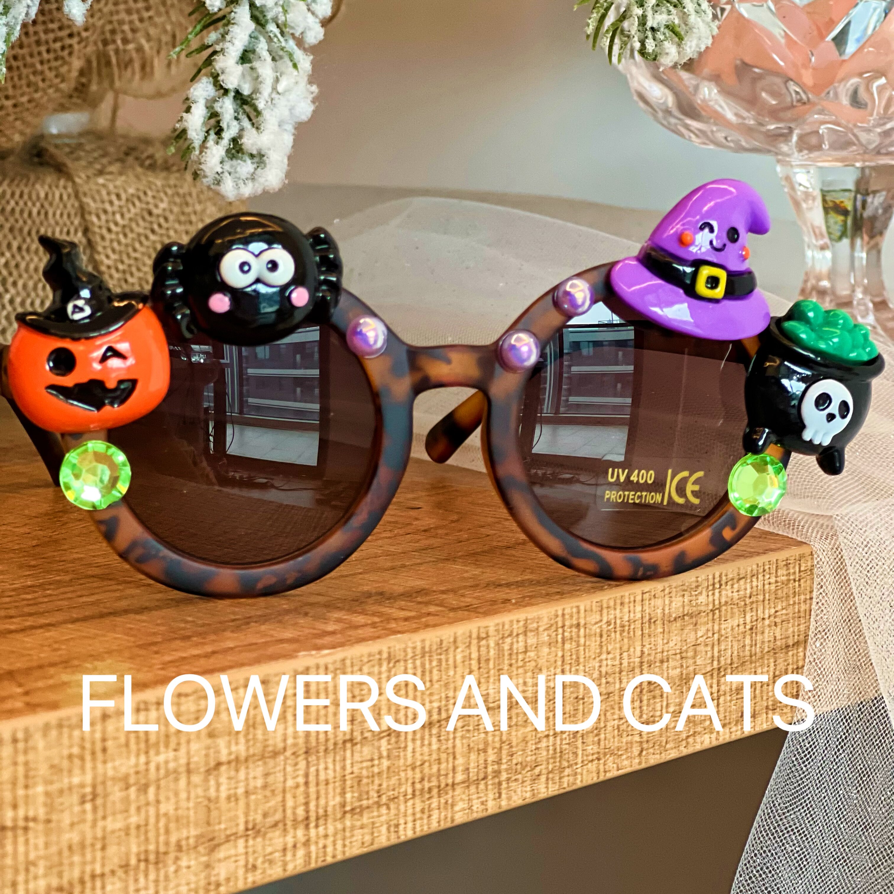 Flowersandcats Halloween princess sunglasses online red sunglasses party girls perform cartoon children-Taobao