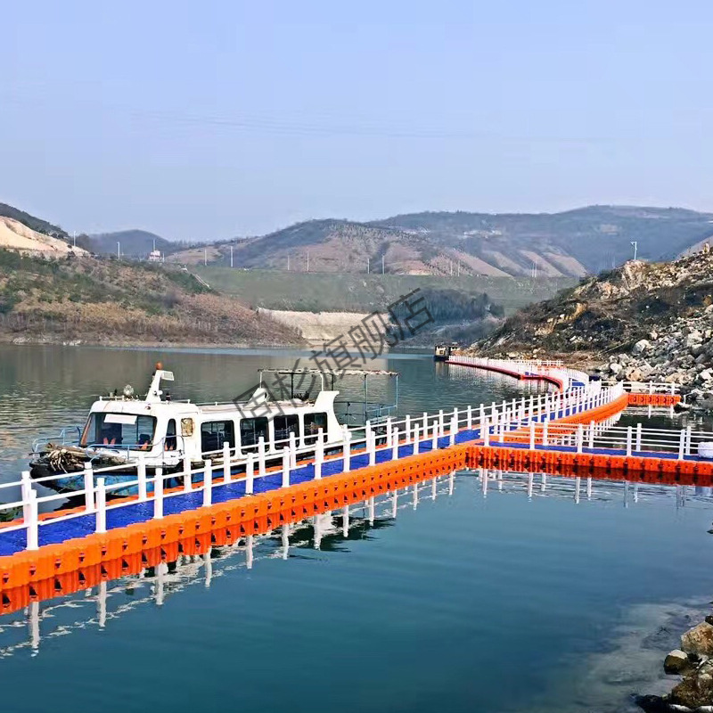 Floating Pontoon Pier Water Floating Pontoon Bridge Plastic Stack Road Cruise Ship Berth Moray Fishing Terrace Fishing Terrace