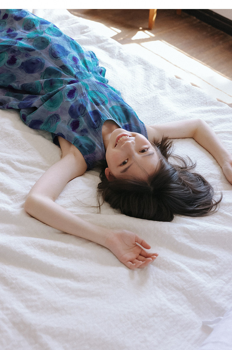 KUUYOO立体裁剪无袖波点连衣裙中大童夏季宽松背心长裙女童裙子 — 39