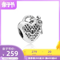 Hong Kong straight hair pandora Pandora heart-shaped hollow exquisite wild universal bead string 925 sterling silver