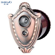 High-end Jingyuan antique copper gold cup style security door cat eye with doorbell security door integrated doorbell 35MM 45MM