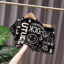 Kid handsome suit boy ocean gas summer clothing childrens baby boy summer trend short sleeve tennis red summer clothes